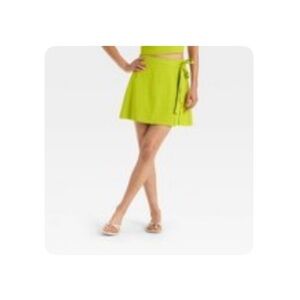 NWT Linen Lime Green Women's Skirt